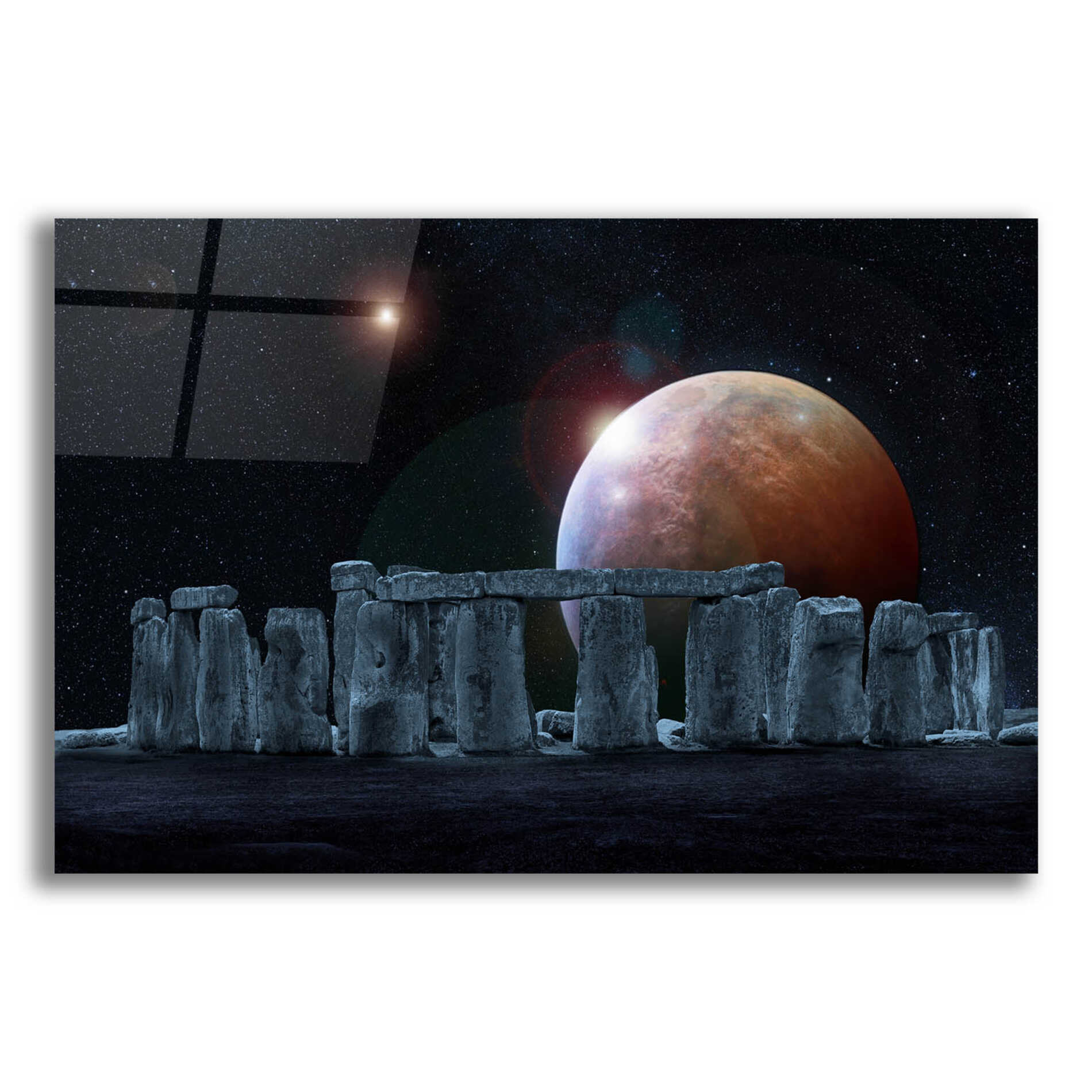 Epic Art 'Stonehenge Aligned' by Epic Portfolio Acrylic Glass Wall Art,16x12