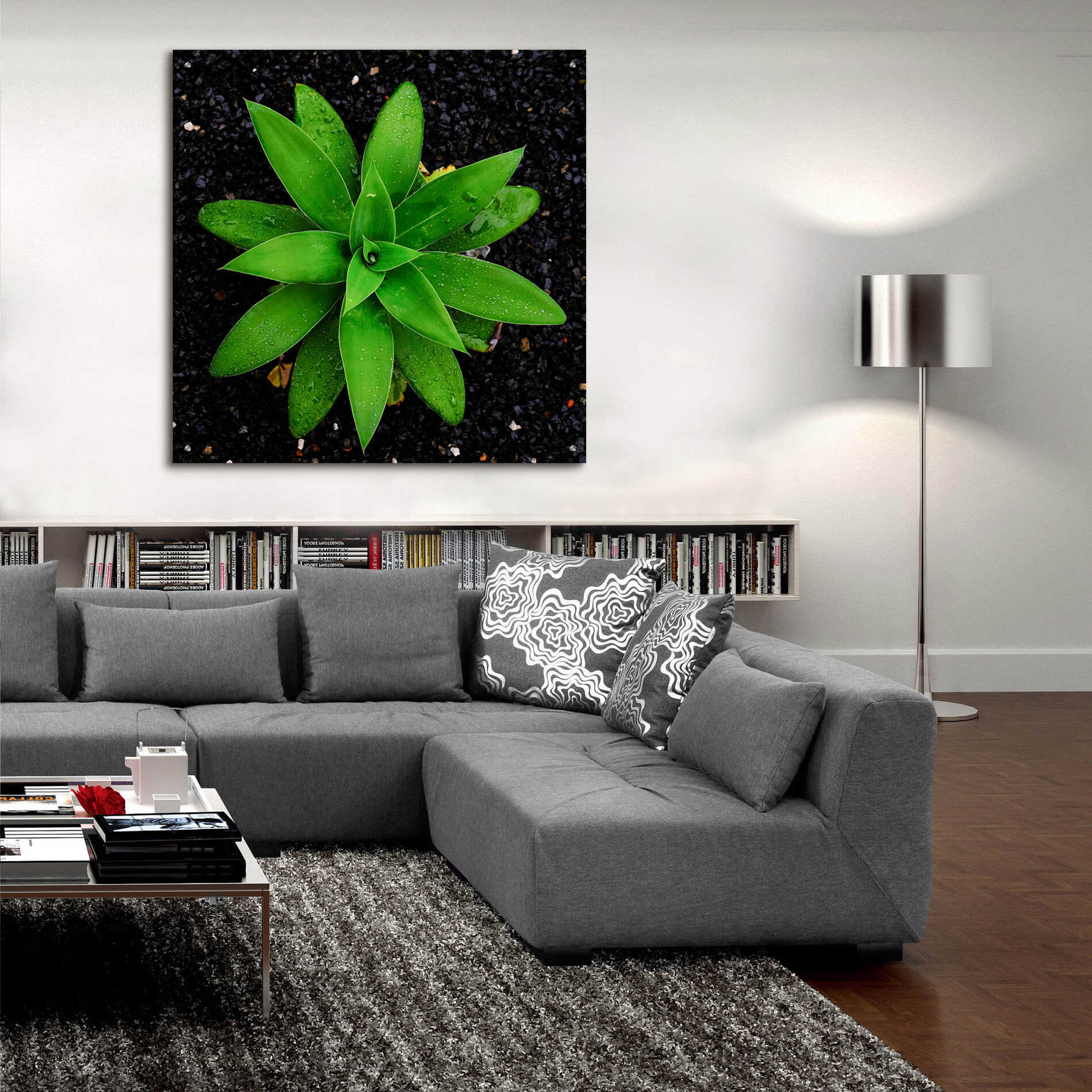 Epic Art 'The Green Bloom Crop' by Epic Portfolio Acrylic Glass Wall Art,36x36