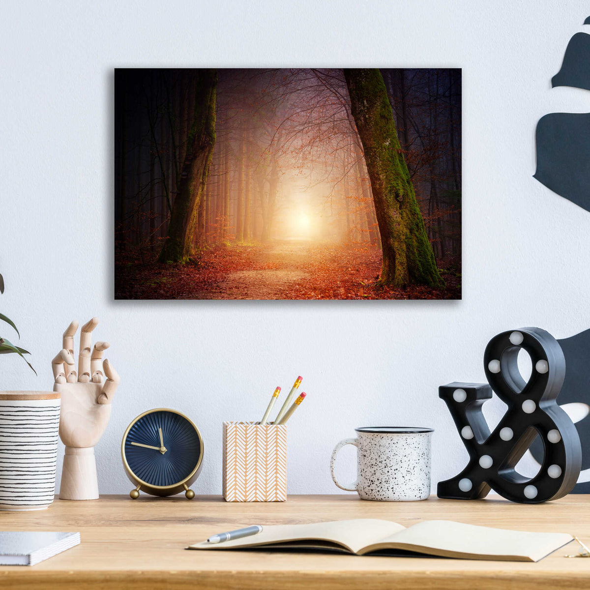 Epic Art 'The Unknown Path' by Epic Portfolio Acrylic Glass Wall Art,16x12