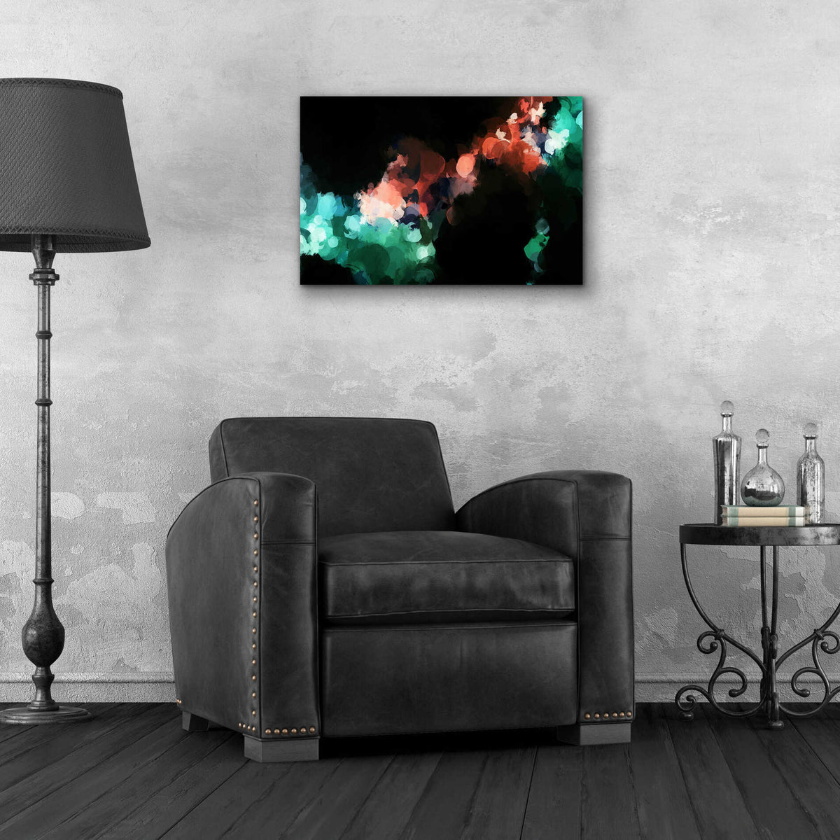 Epic Art 'Inverted Abstract Colorful Flows 17' by Irena Orlov Acrylic Glass Wall Art,24x16