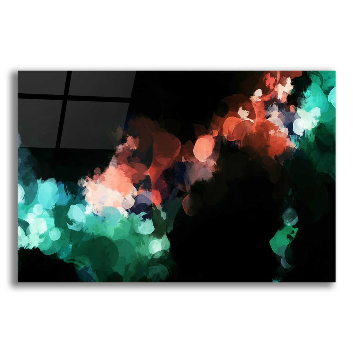 Epic Art 'Inverted Abstract Colorful Flows 17' by Irena Orlov Acrylic Glass Wall Art