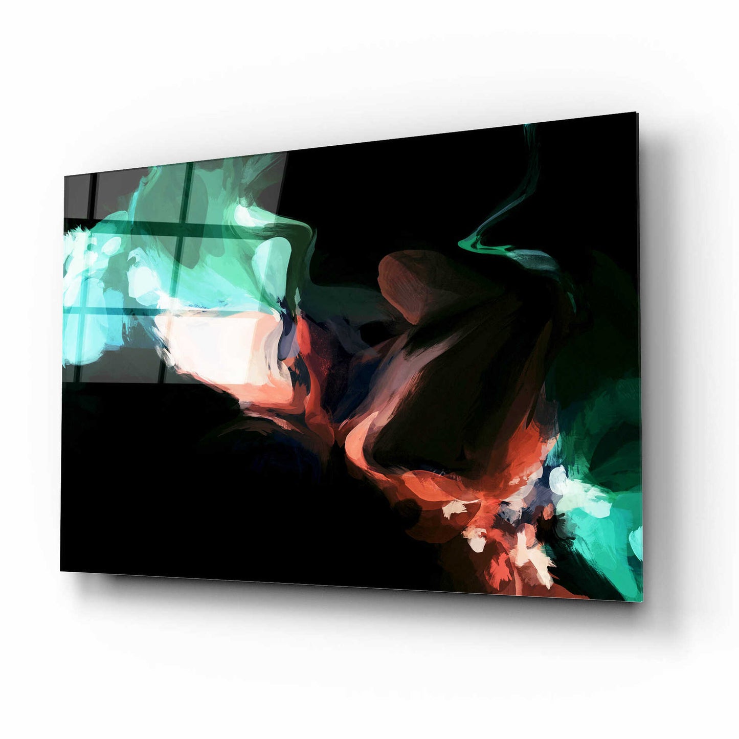 Epic Art 'Inverted Abstract Colorful Flows 18' by Irena Orlov Acrylic Glass Wall Art,16x12