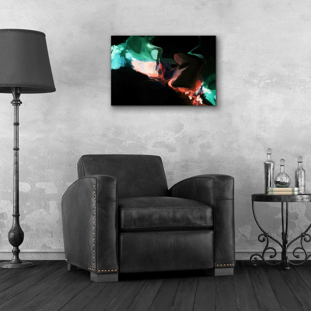 Epic Art 'Inverted Abstract Colorful Flows 18' by Irena Orlov Acrylic Glass Wall Art,24x16