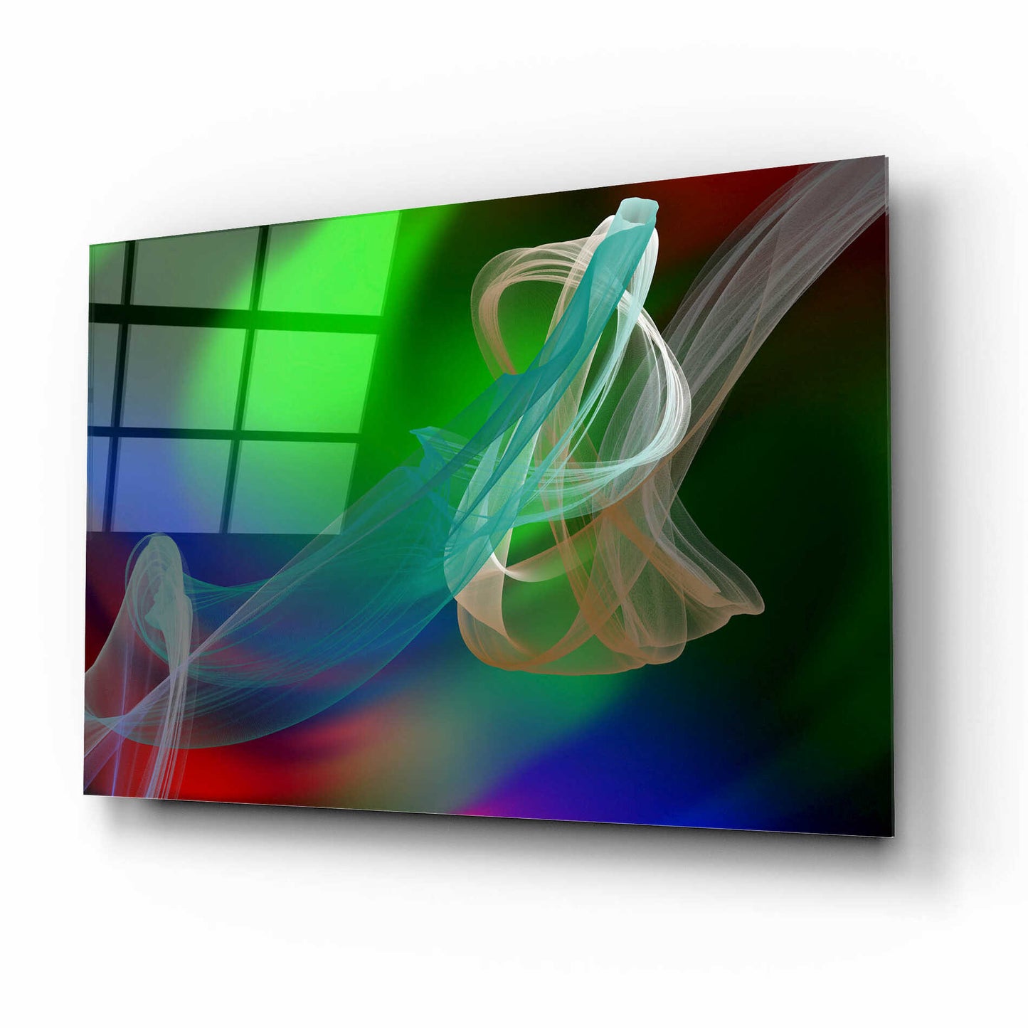Epic Art 'Inverted Color In The Lines 1' by Irena Orlov Acrylic Glass Wall Art,16x12