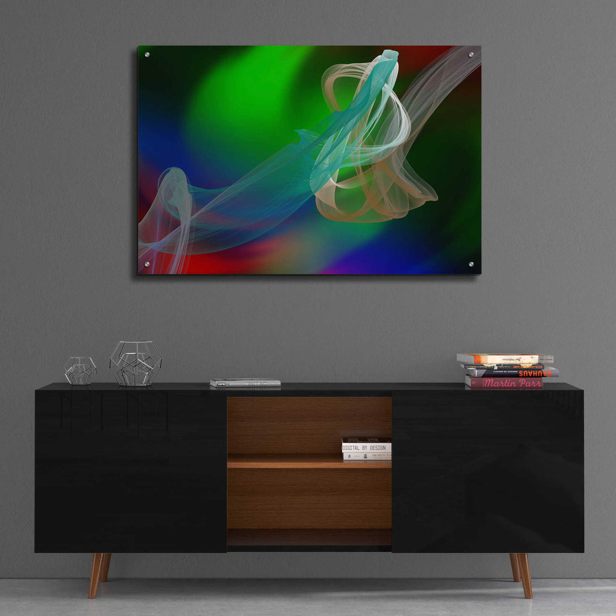 Epic Art 'Inverted Color In The Lines 1' by Irena Orlov Acrylic Glass Wall Art,36x24