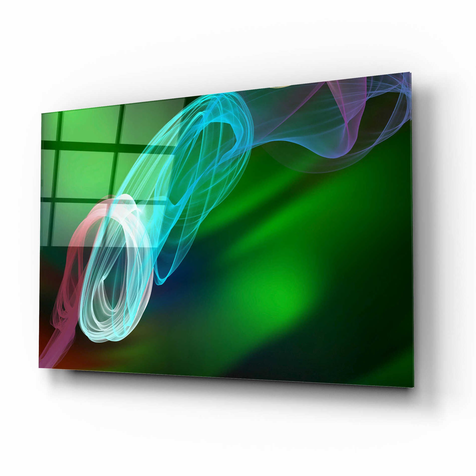 Epic Art 'Inverted Color In The Lines 10' by Irena Orlov Acrylic Glass Wall Art,16x12