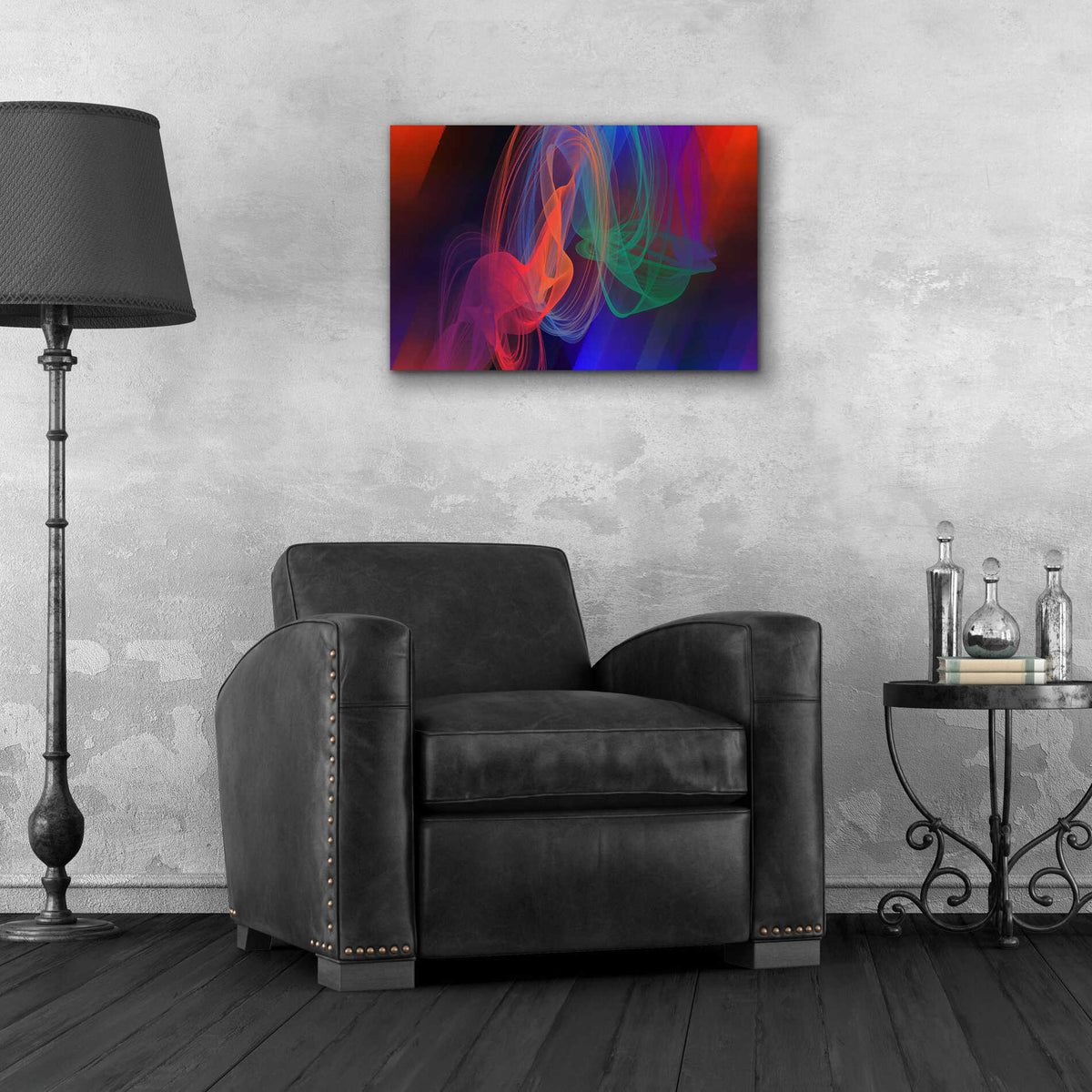 Epic Art 'Inverted Color In The Lines 11' by Irena Orlov Acrylic Glass Wall Art,24x16