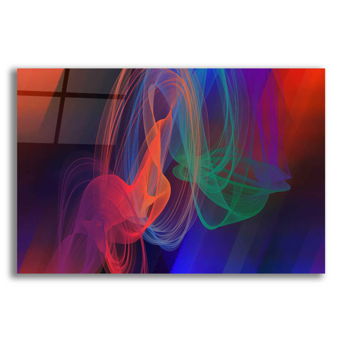 Epic Art 'Inverted Color In The Lines 11' by Irena Orlov Acrylic Glass Wall Art
