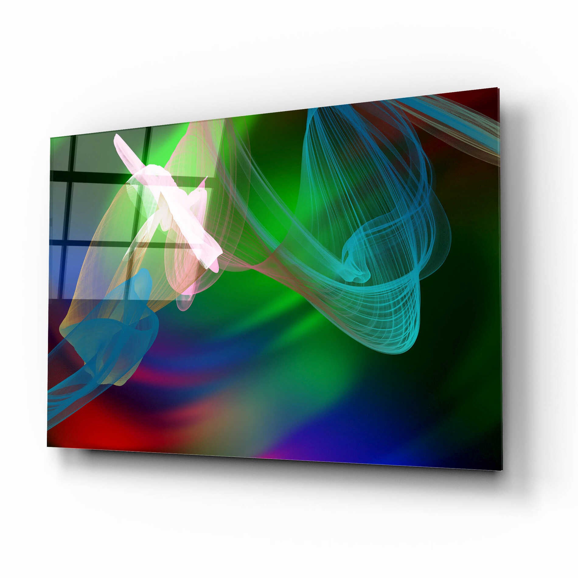 Epic Art 'Inverted Color In The Lines 2' by Irena Orlov Acrylic Glass Wall Art,16x12