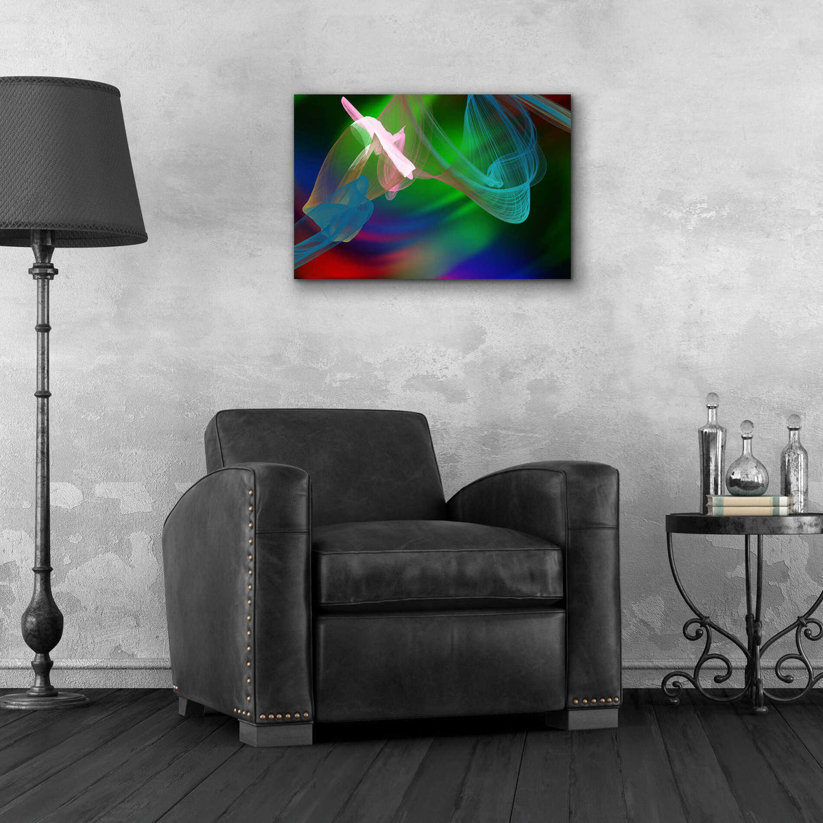 Epic Art 'Inverted Color In The Lines 2' by Irena Orlov Acrylic Glass Wall Art,24x16