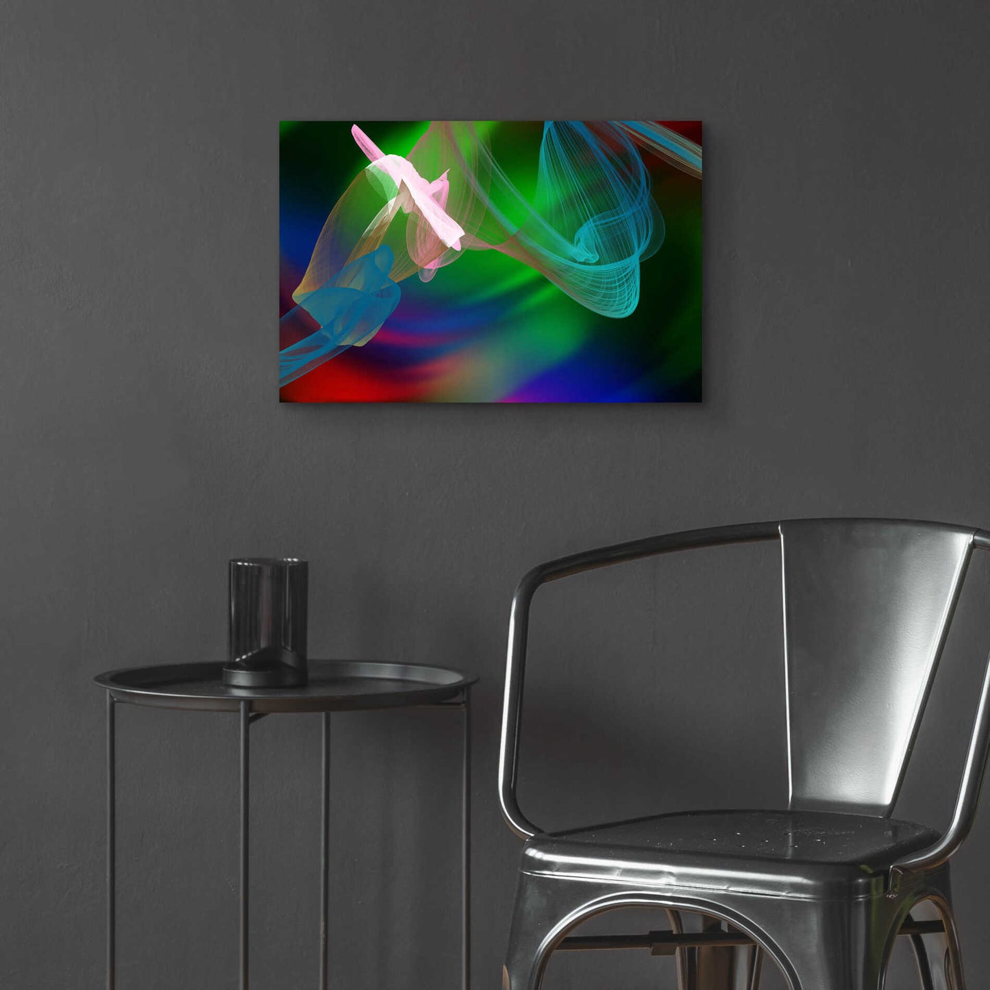 Epic Art 'Inverted Color In The Lines 2' by Irena Orlov Acrylic Glass Wall Art,24x16