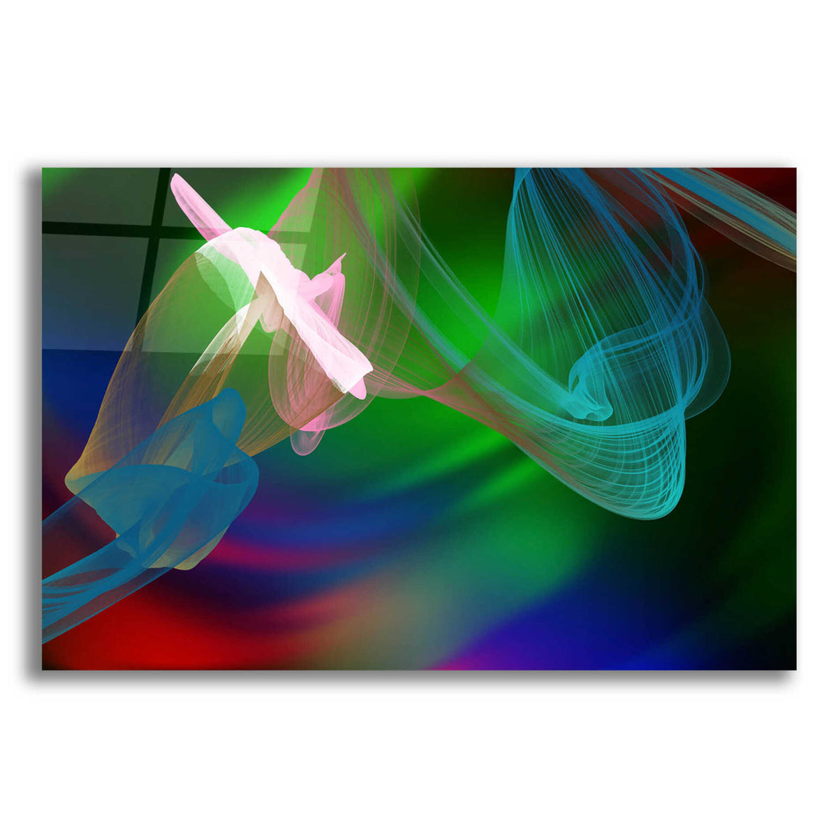 Epic Art 'Inverted Color In The Lines 2' by Irena Orlov Acrylic Glass Wall Art