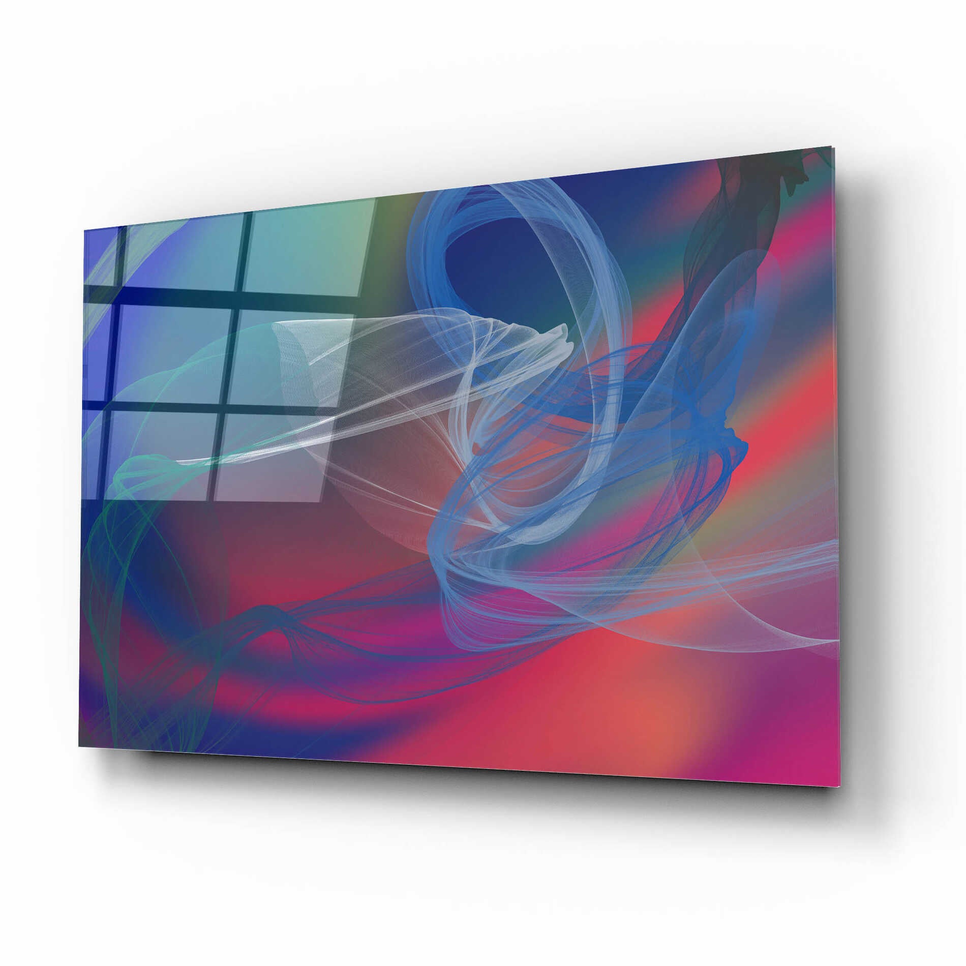 Epic Art 'Inverted Color In The Lines 4' by Irena Orlov Acrylic Glass Wall Art,16x12