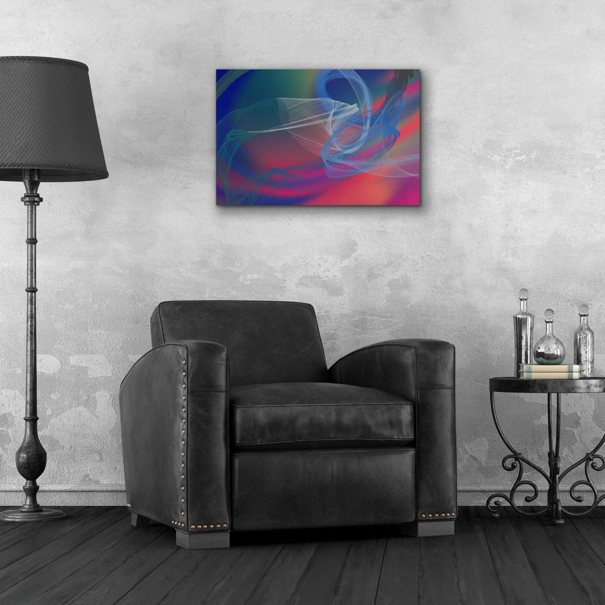 Epic Art 'Inverted Color In The Lines 4' by Irena Orlov Acrylic Glass Wall Art,24x16