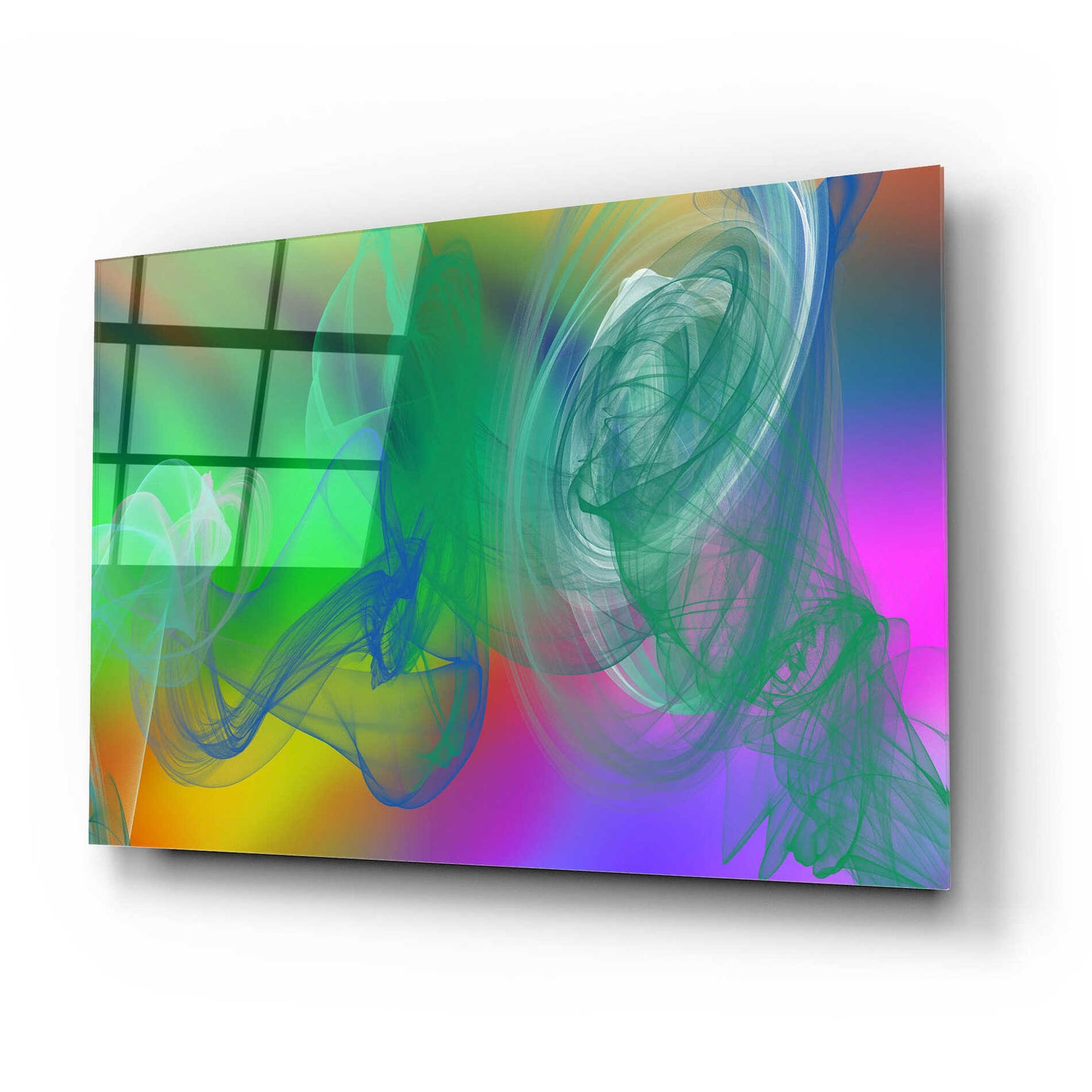 Epic Art 'Inverted Color In The Lines 5' by Irena Orlov Acrylic Glass Wall Art,24x16