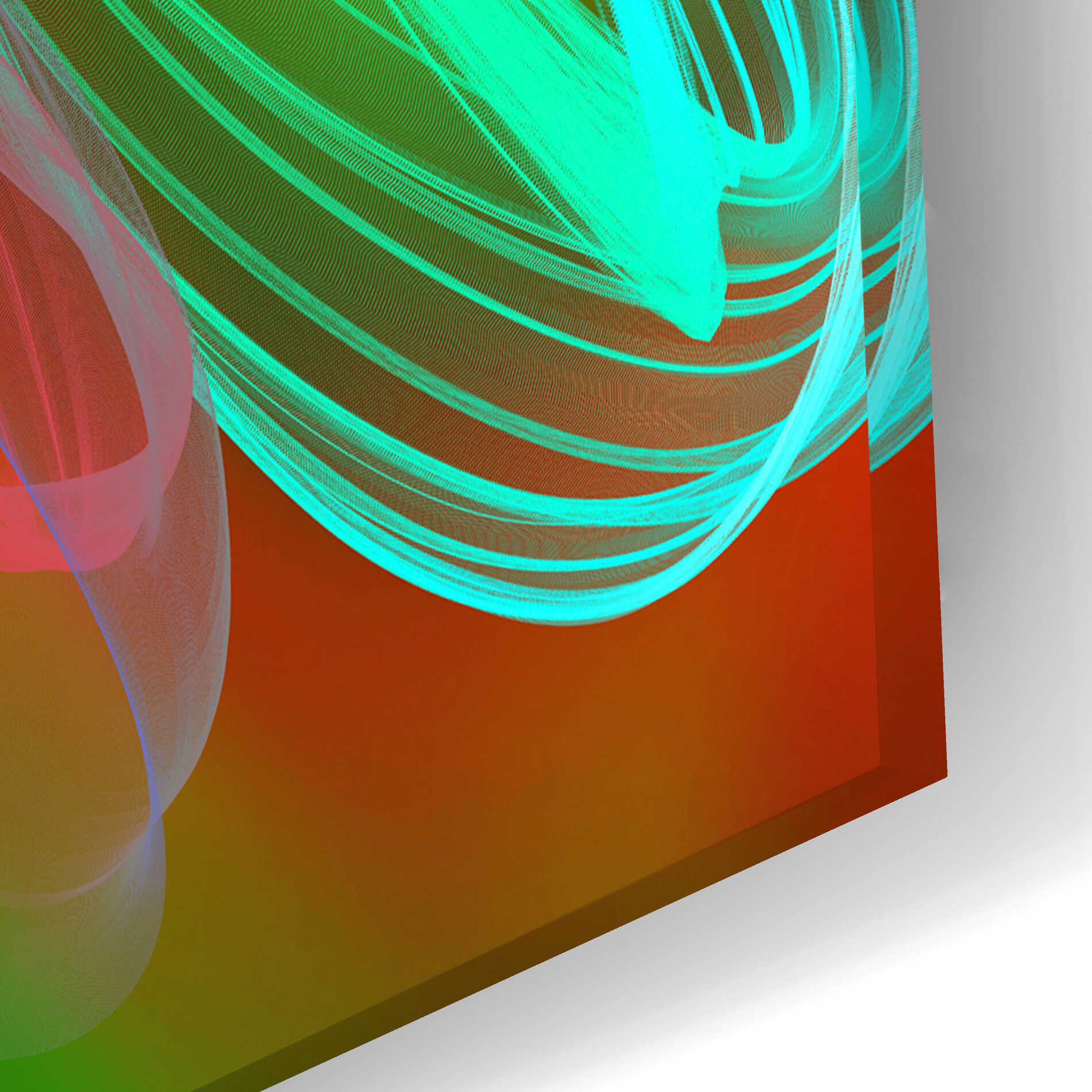 Epic Art 'Inverted Color In The Lines 7' by Irena Orlov Acrylic Glass Wall Art,24x16