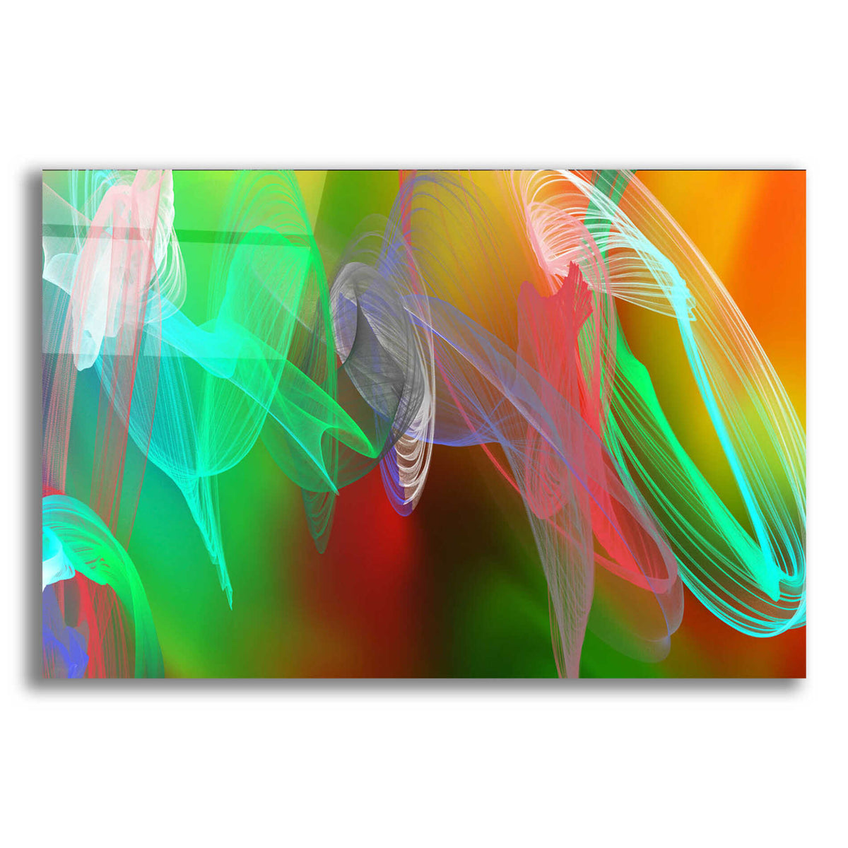 Epic Art 'Inverted Color In The Lines 7' by Irena Orlov Acrylic Glass Wall Art
