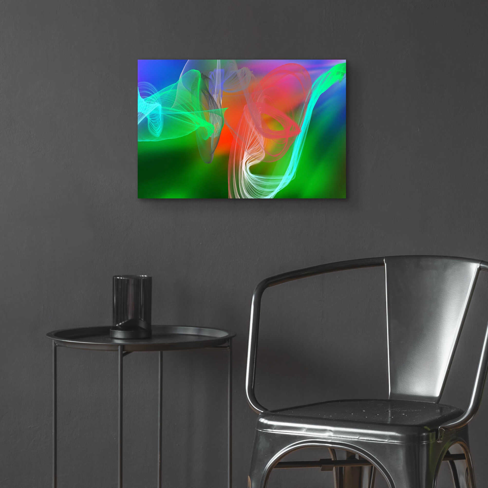 Epic Art 'Inverted Color In The Lines 8' by Irena Orlov Acrylic Glass Wall Art,24x16