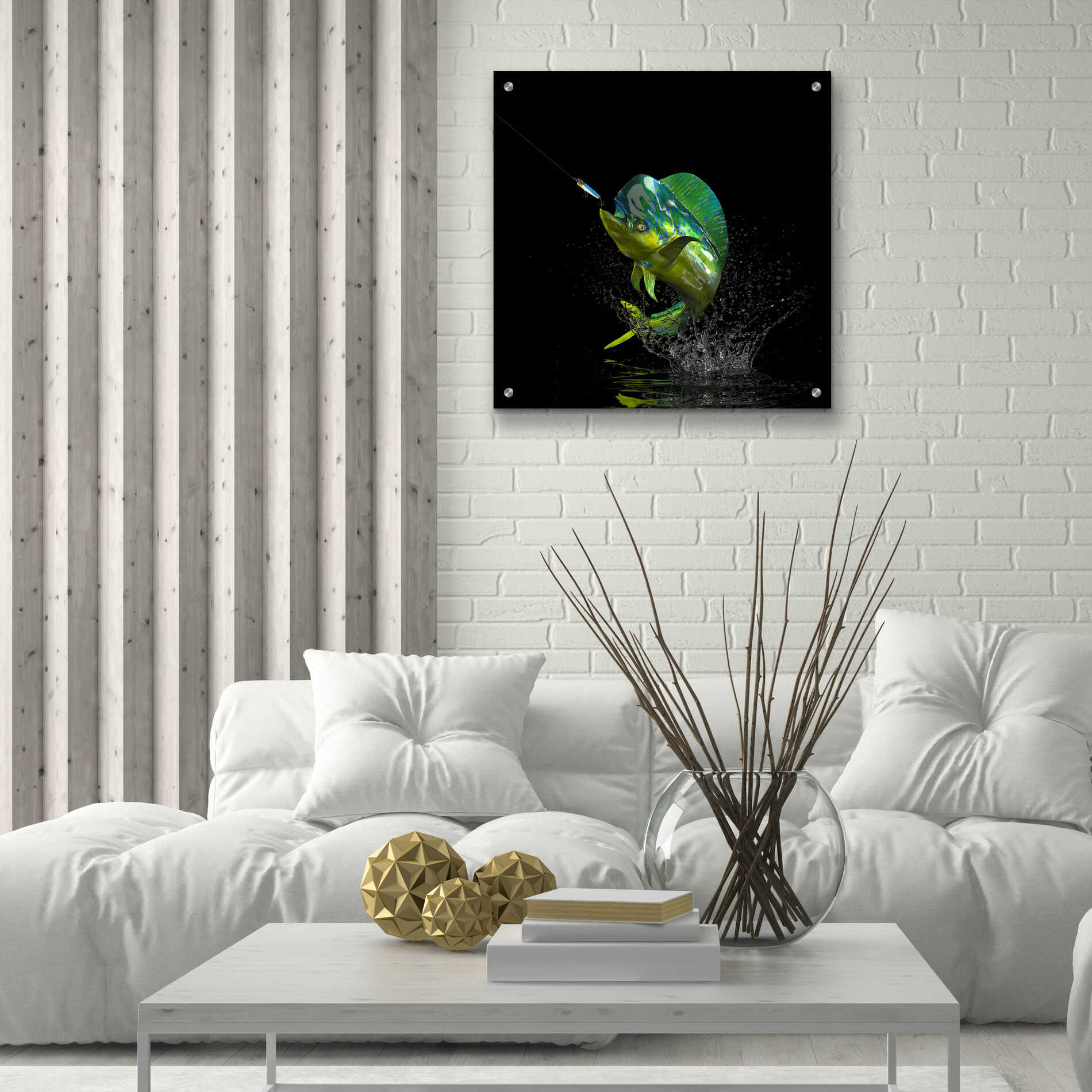 Epic Art 'Fisherman's Dream' by Epic Portfolio, Acrylic Glass Wall Art,24x24