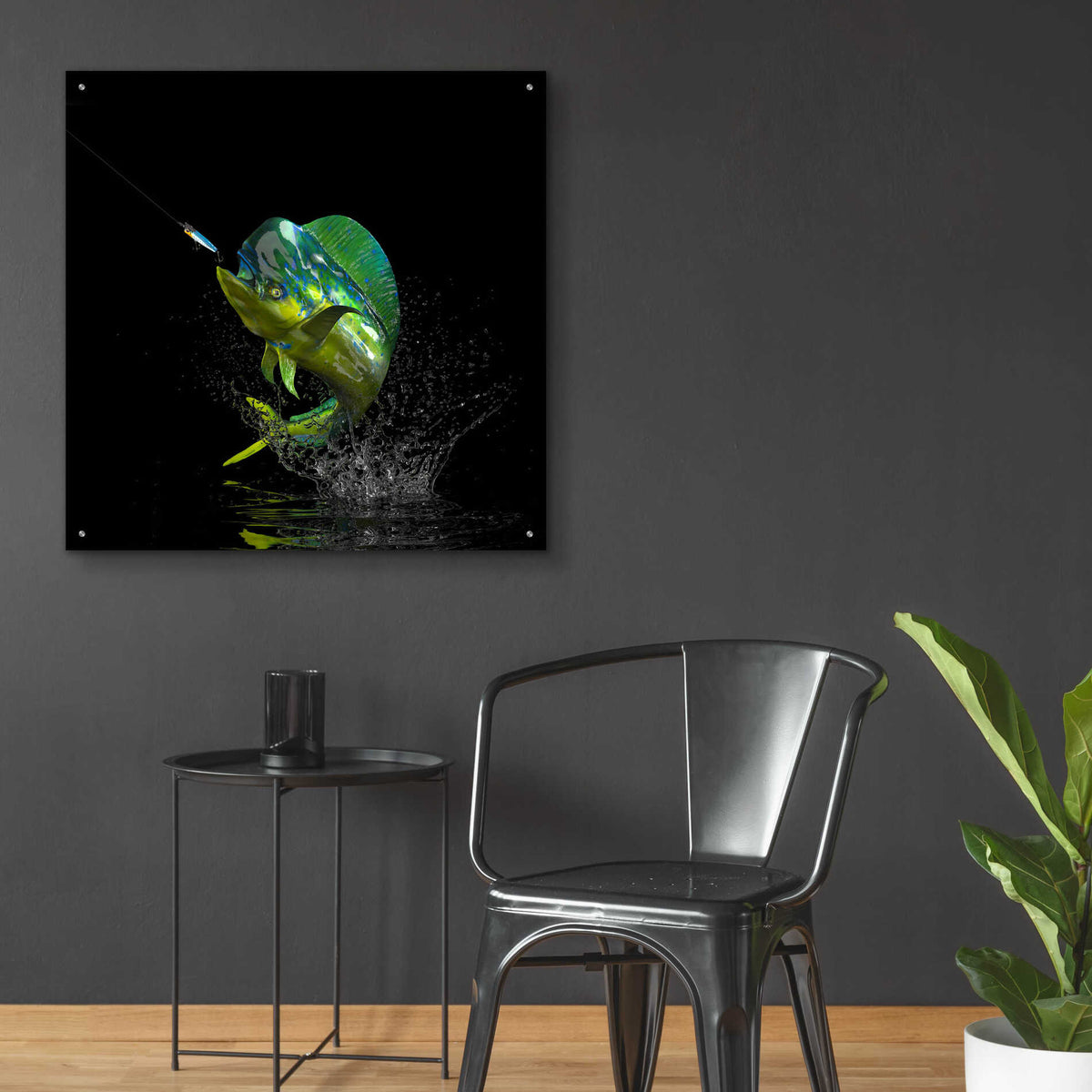 Epic Art 'Fisherman's Dream' by Epic Portfolio, Acrylic Glass Wall Art,36x36