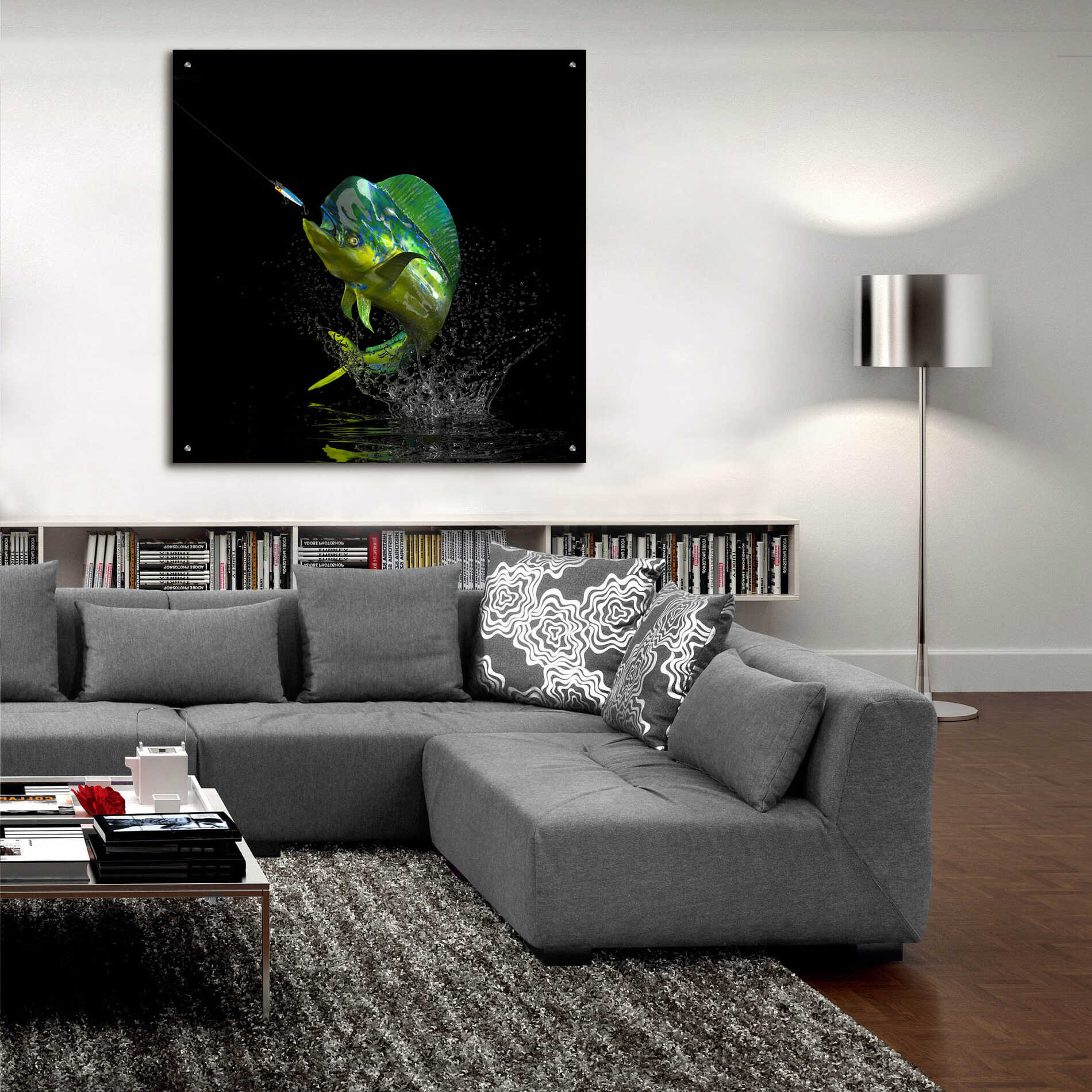 Epic Art 'Fisherman's Dream' by Epic Portfolio, Acrylic Glass Wall Art,36x36