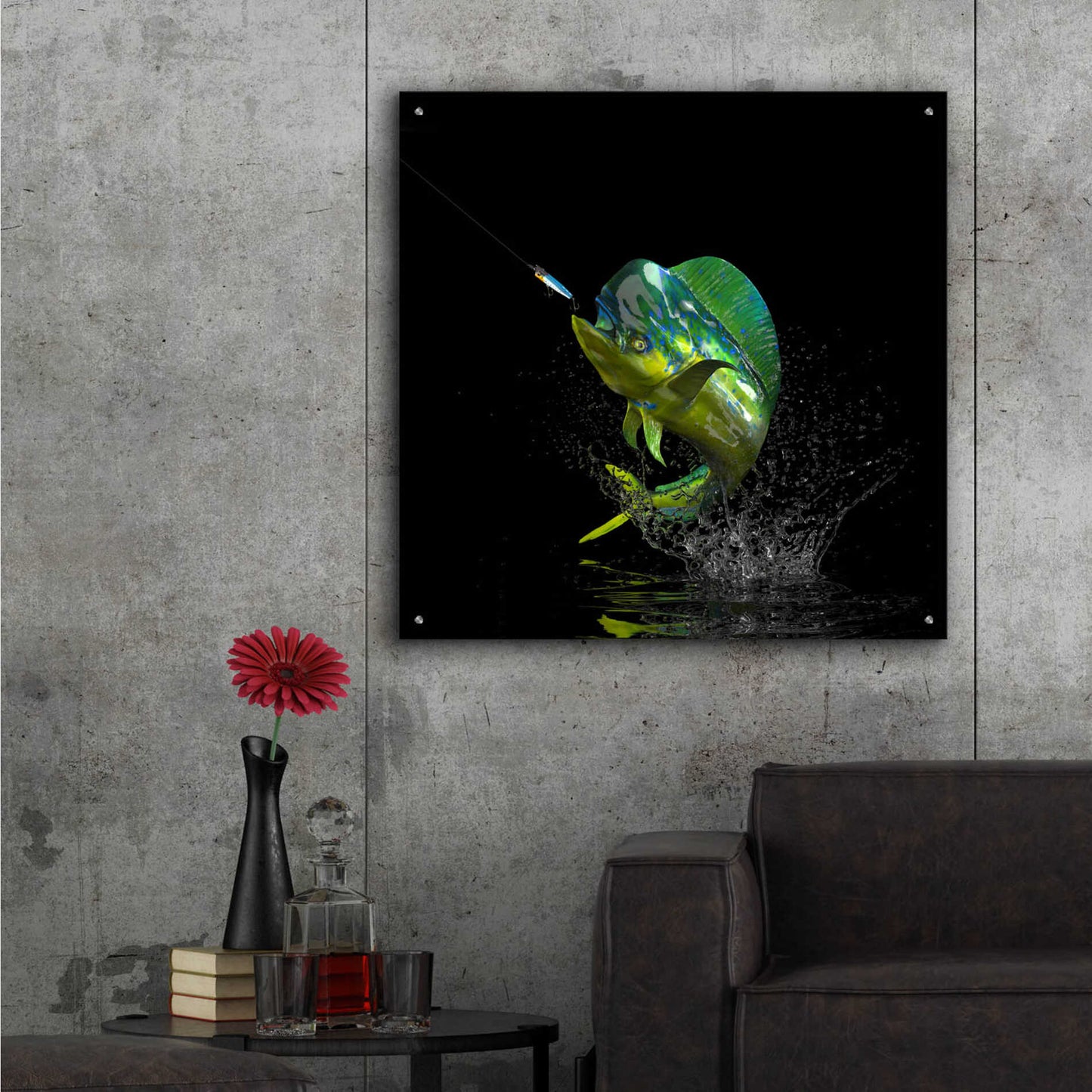 Epic Art 'Fisherman's Dream' by Epic Portfolio, Acrylic Glass Wall Art,36x36