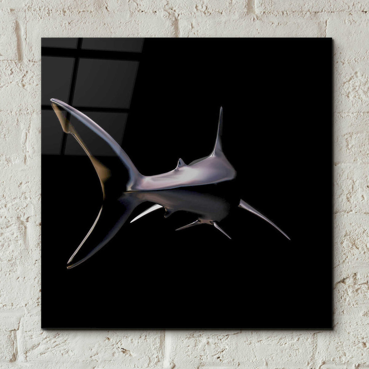 Epic Art 'Jaws' by Epic Portfolio, Acrylic Glass Wall Art,12x12