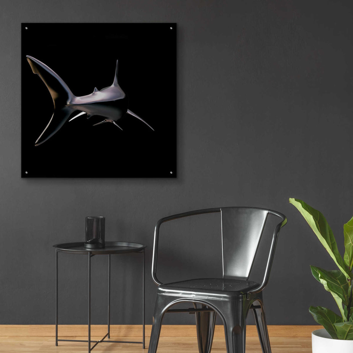 Epic Art 'Jaws' by Epic Portfolio, Acrylic Glass Wall Art,36x36