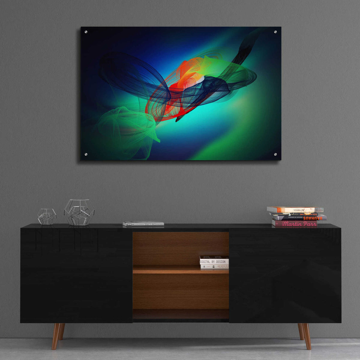 Epic Art 'Color In The Lines 13' by Irena Orlov, Acrylic Glass Wall Art,36x24
