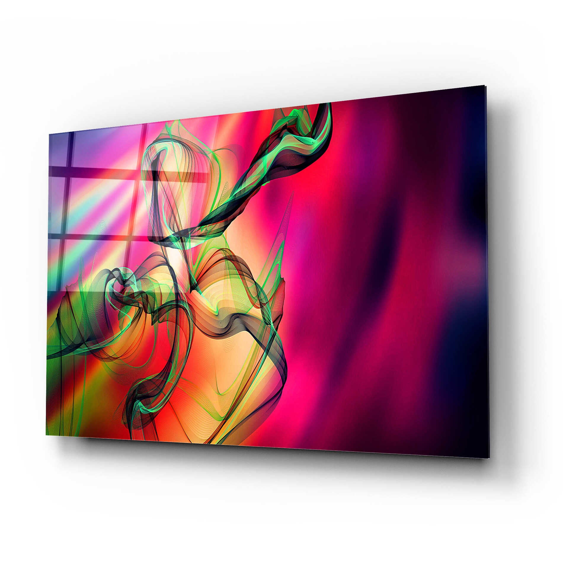 Epic Art 'Color In The Lines 15' by Irena Orlov, Acrylic Glass Wall Art,24x16
