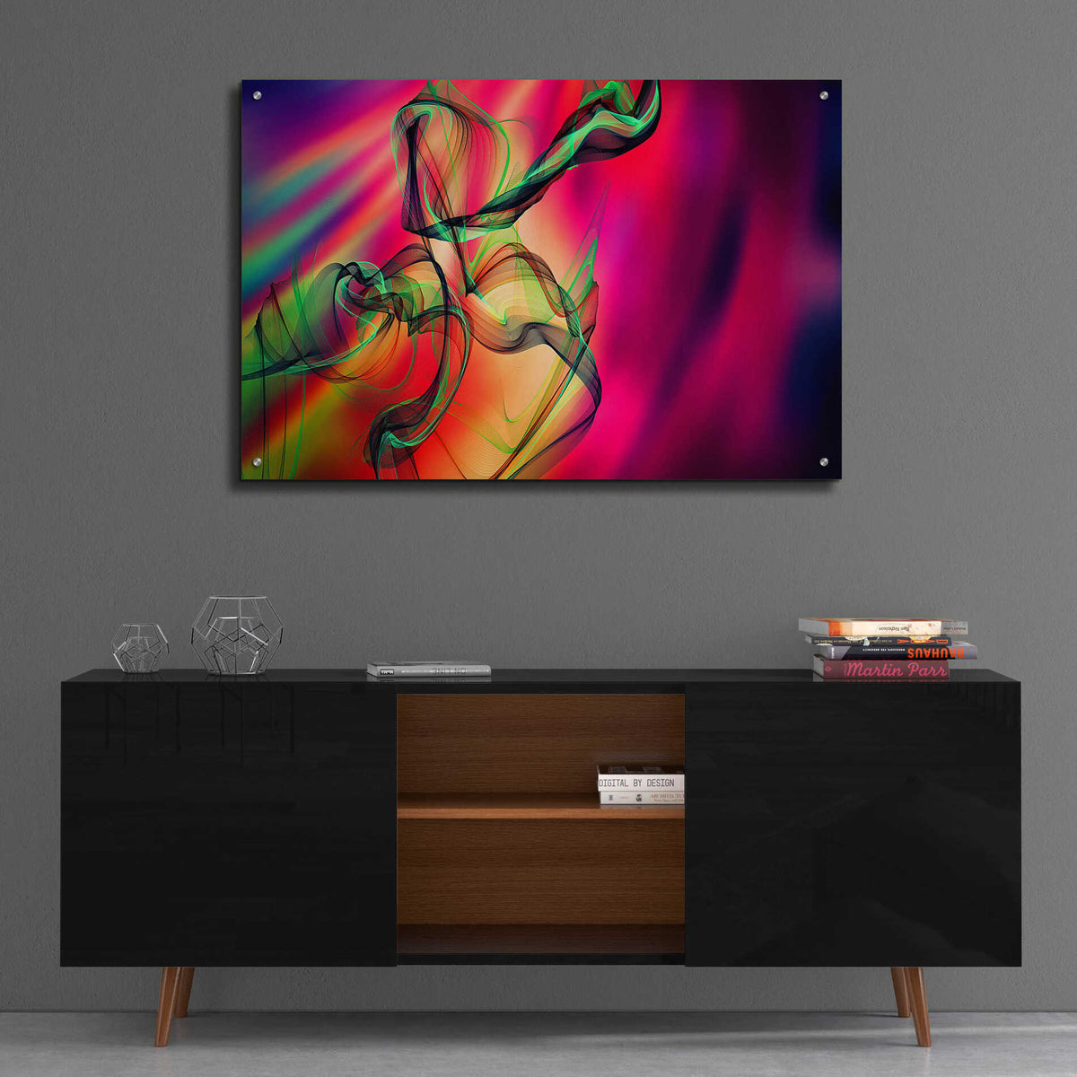 Epic Art 'Color In The Lines 15' by Irena Orlov, Acrylic Glass Wall Art,36x24