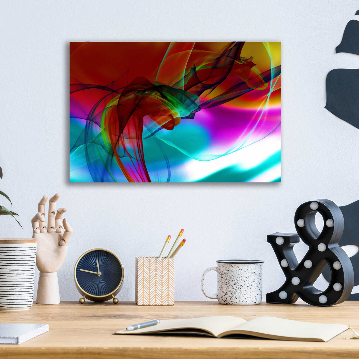 Epic Art 'Color In The Lines 16' by Irena Orlov, Acrylic Glass Wall Art,16x12