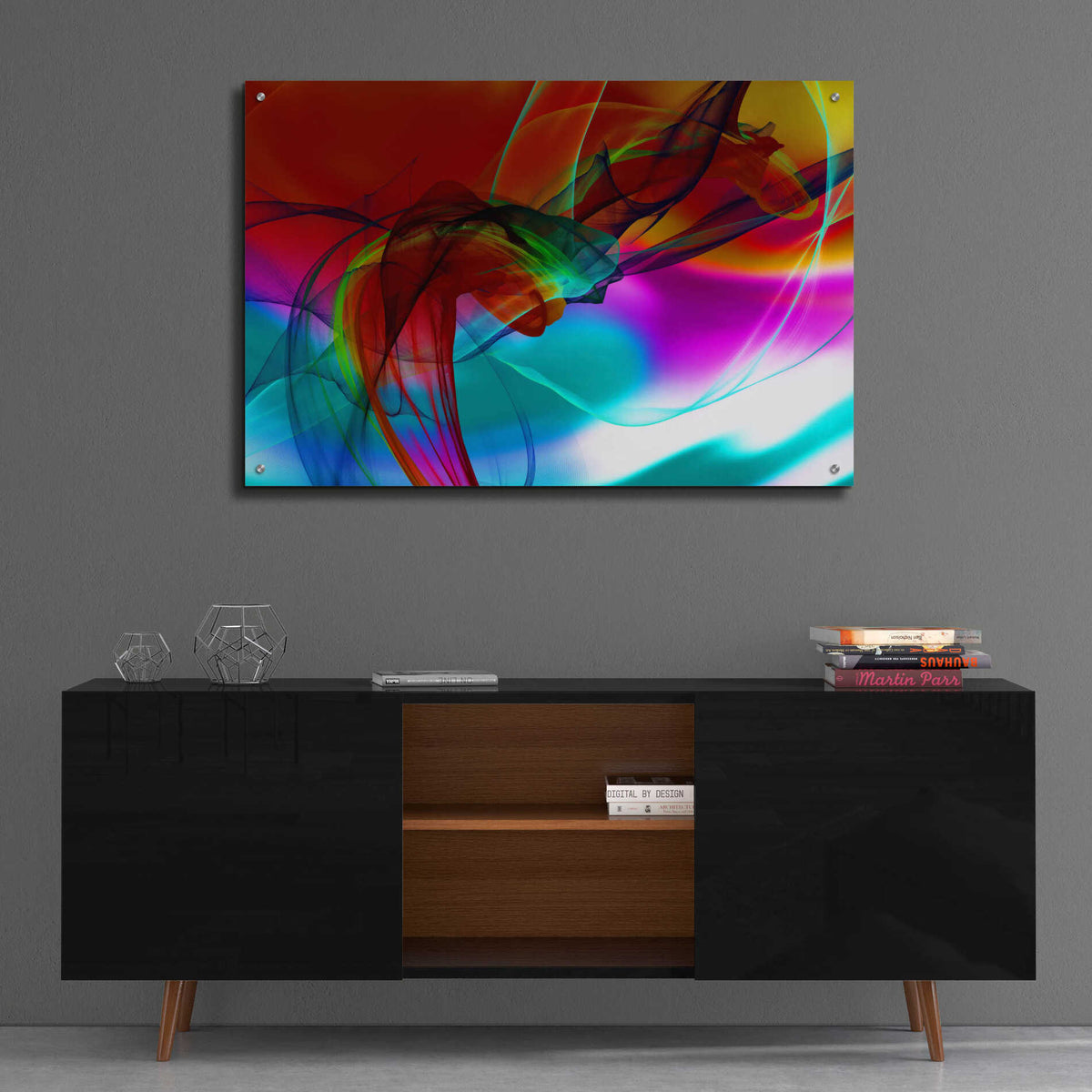 Epic Art 'Color In The Lines 16' by Irena Orlov, Acrylic Glass Wall Art,36x24