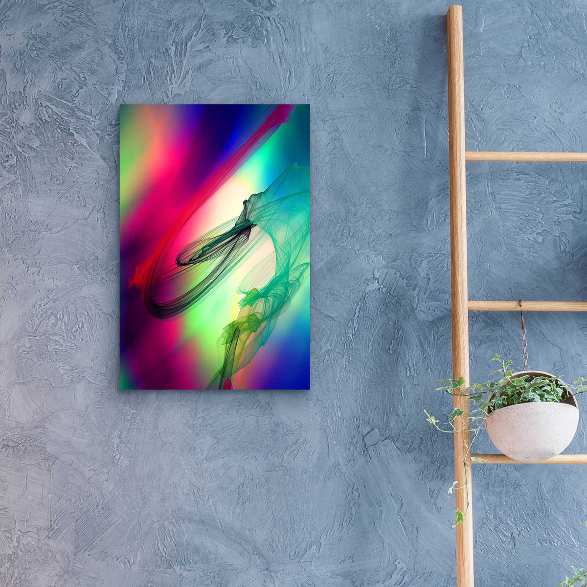 Epic Art 'Color In The Lines 17' by Irena Orlov, Acrylic Glass Wall Art,16x24