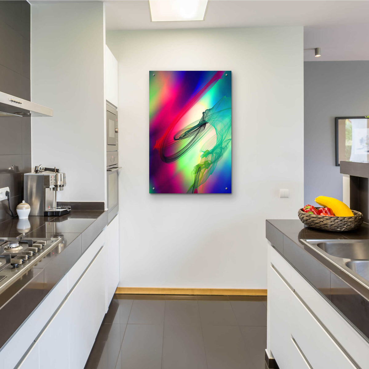 Epic Art 'Color In The Lines 17' by Irena Orlov, Acrylic Glass Wall Art,24x36