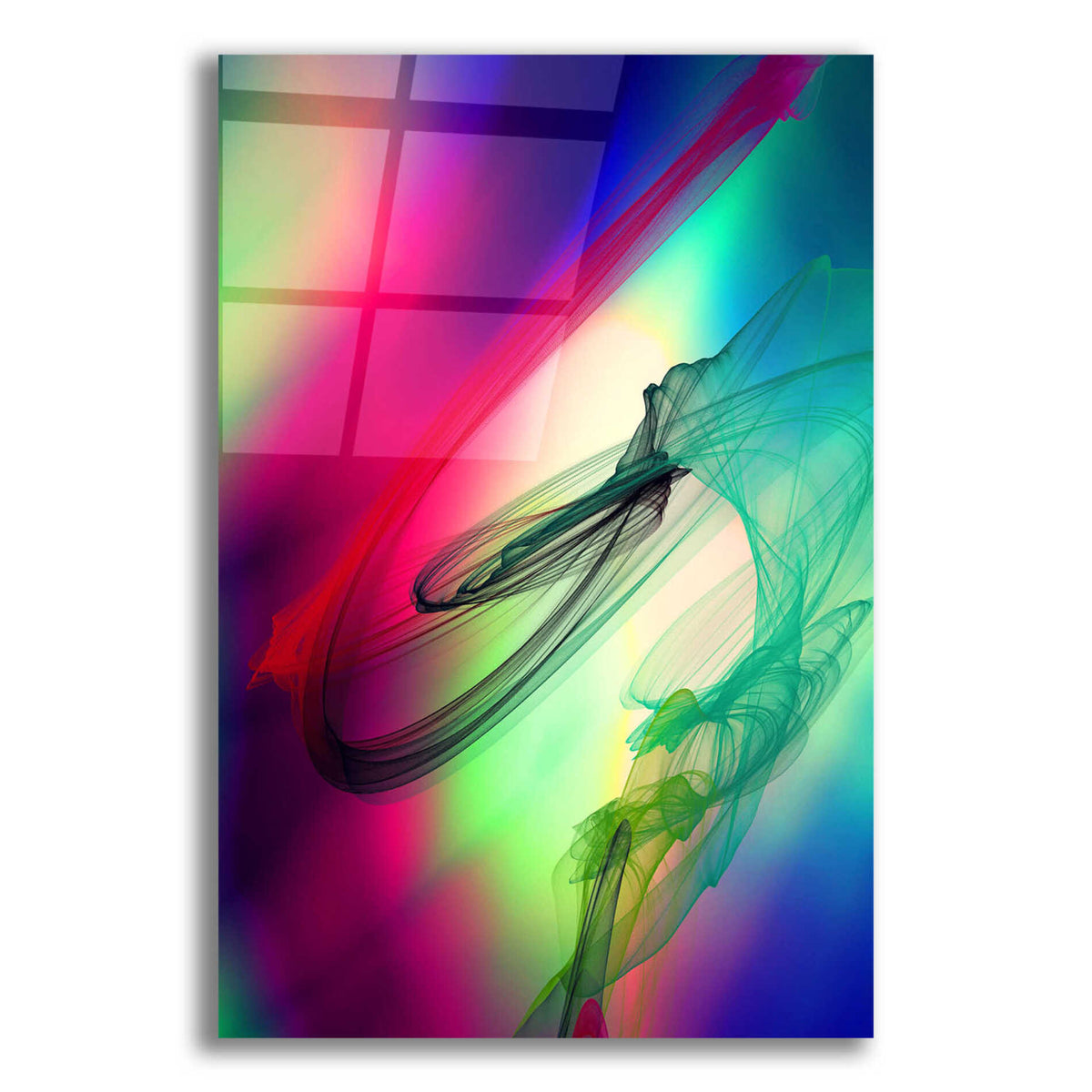 Epic Art 'Color In The Lines 17' by Irena Orlov, Acrylic Glass Wall Art