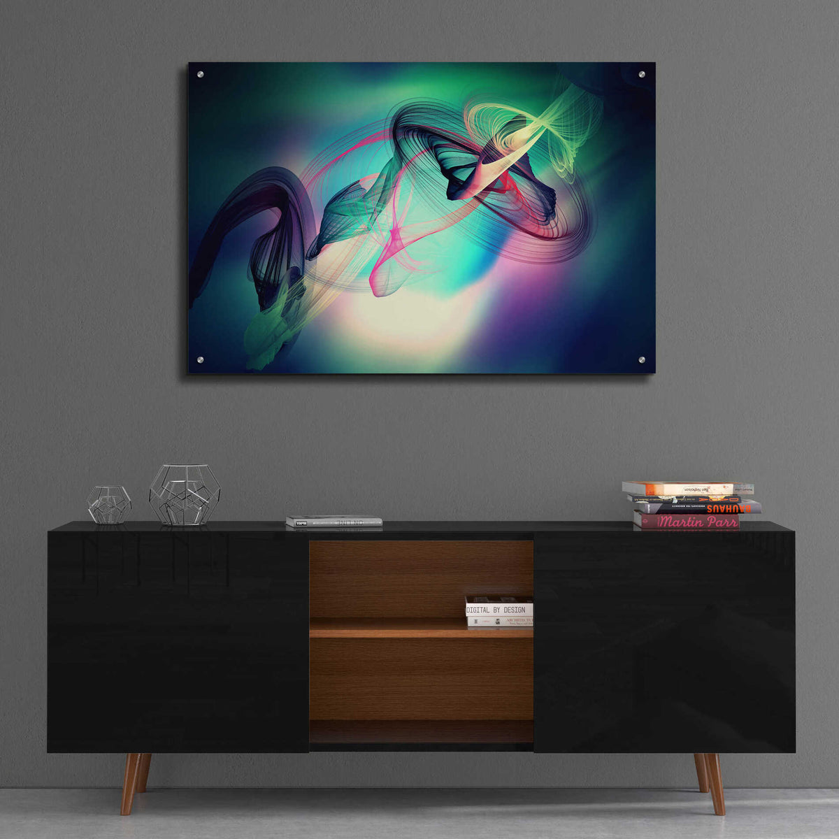 Epic Art 'Color In The Lines 18' by Irena Orlov, Acrylic Glass Wall Art,36x24