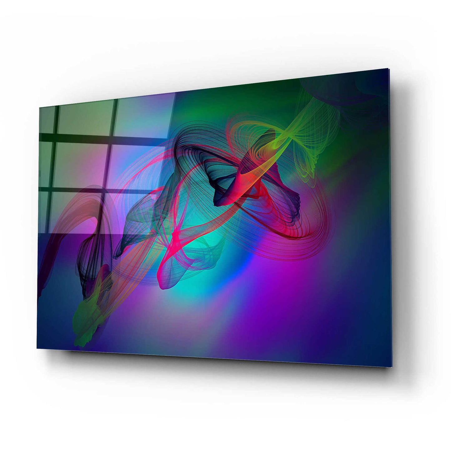 Epic Art 'Color In The Lines 19' by Irena Orlov, Acrylic Glass Wall Art,24x16