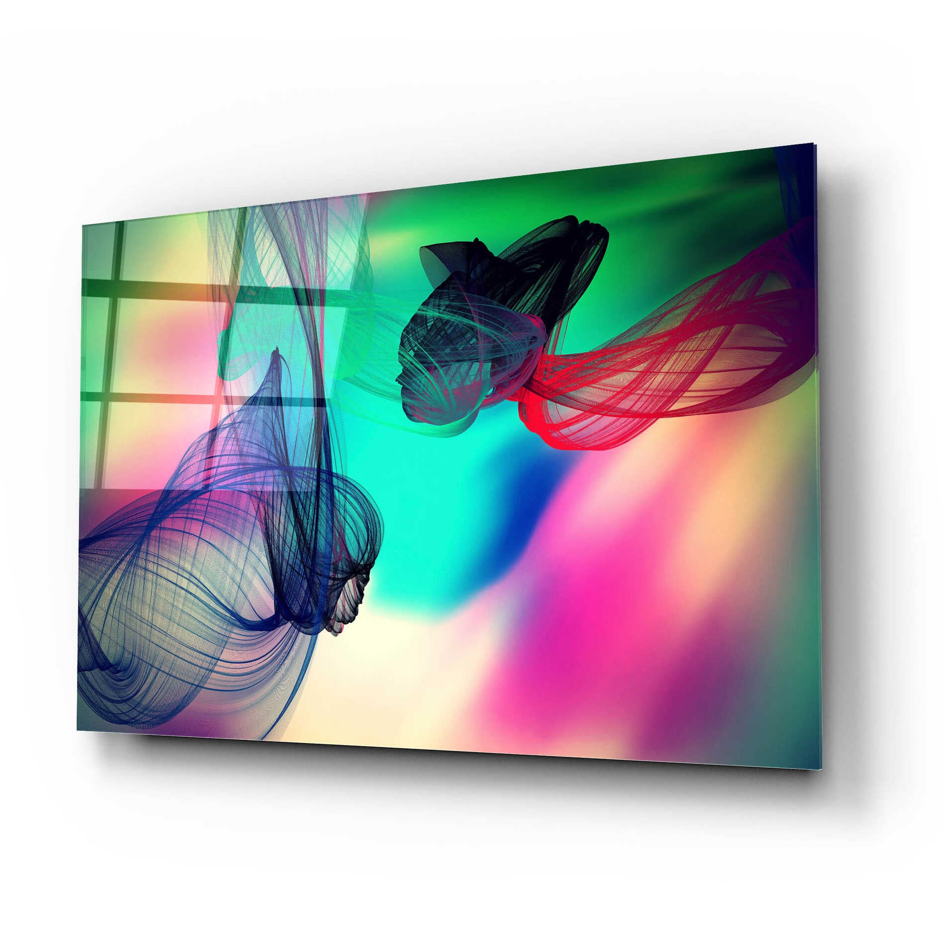 Epic Art 'Color In The Lines 21' by Irena Orlov, Acrylic Glass Wall Art,24x16