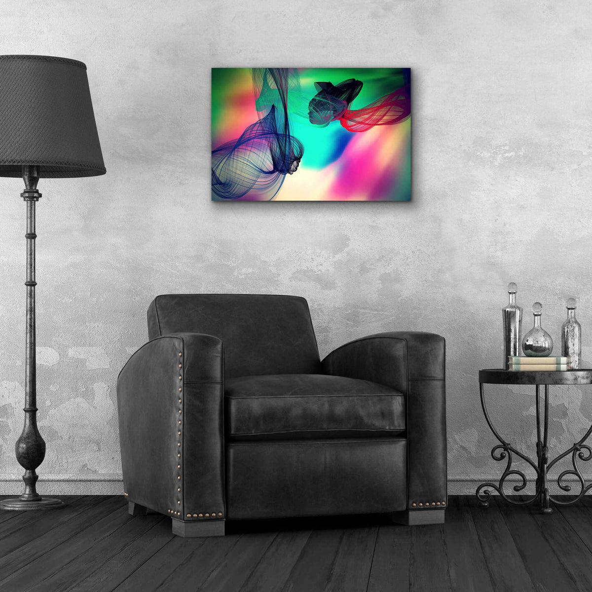 Epic Art 'Color In The Lines 21' by Irena Orlov, Acrylic Glass Wall Art,24x16