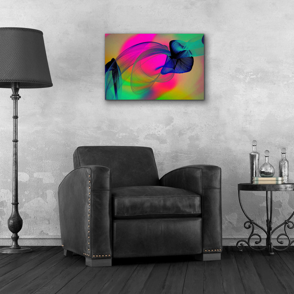 Epic Art 'Color In The Lines 22' by Irena Orlov, Acrylic Glass Wall Art,24x16