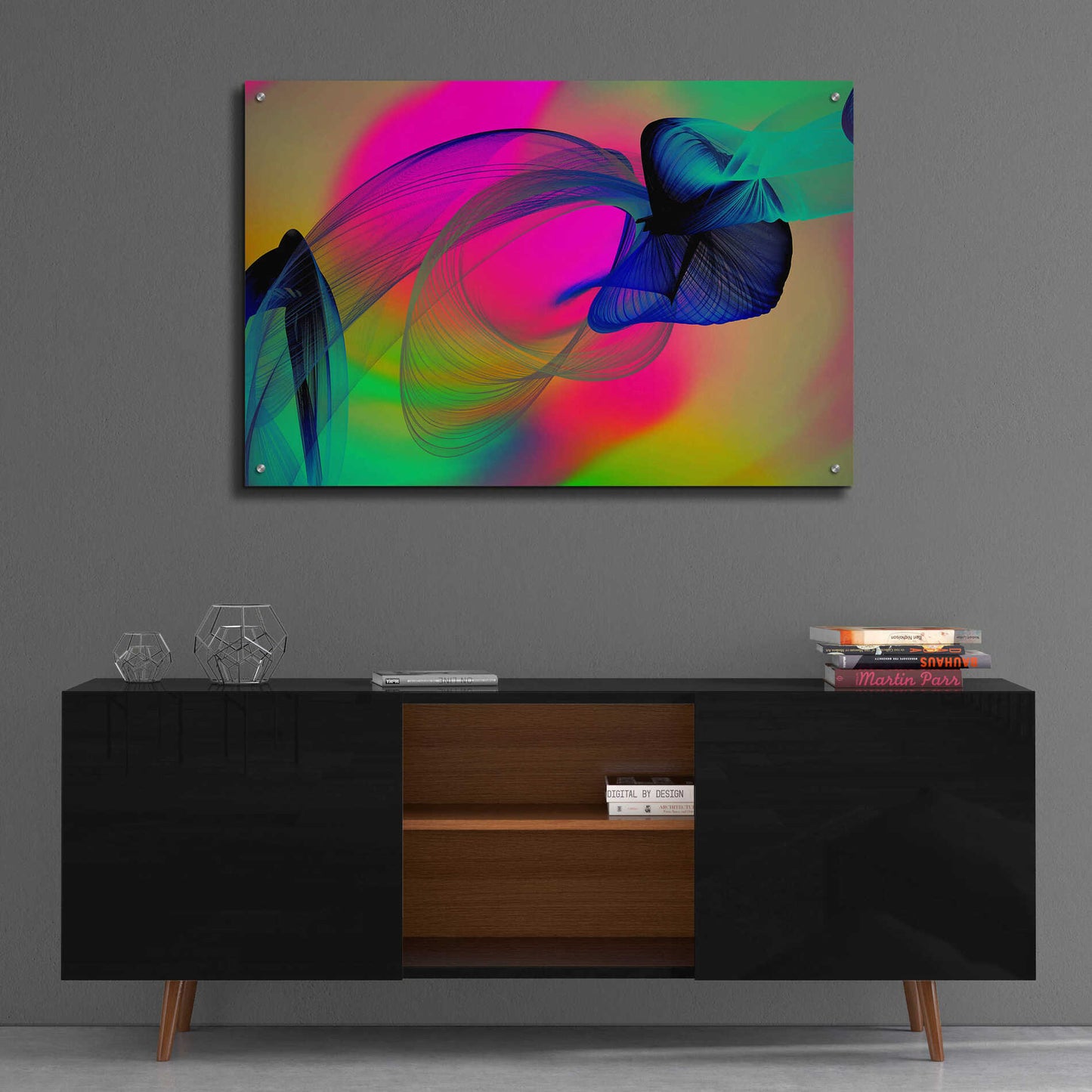 Epic Art 'Color In The Lines 22' by Irena Orlov, Acrylic Glass Wall Art,36x24