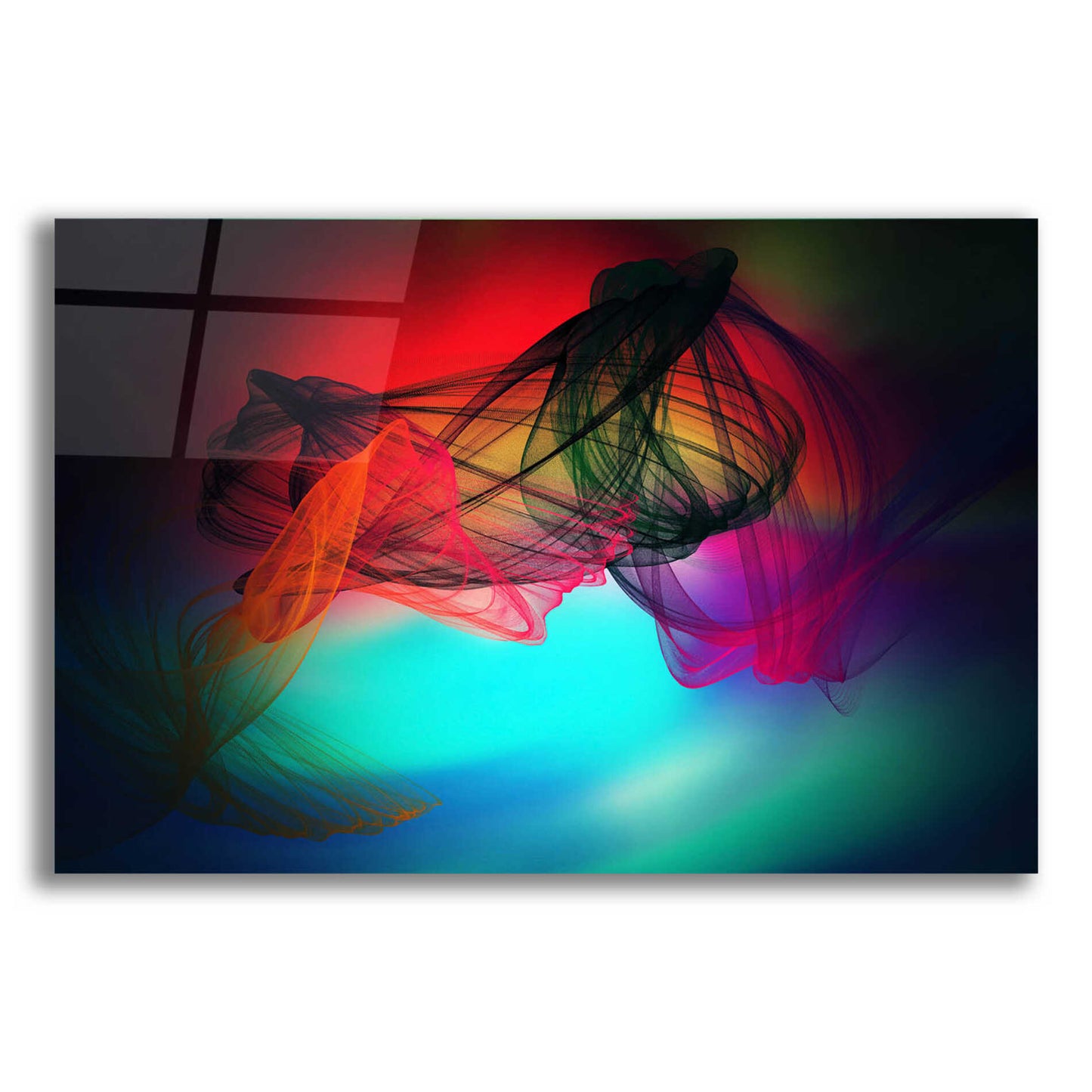 Epic Art 'Color In The Lines 25' by Irena Orlov, Acrylic Glass Wall Art,16x12