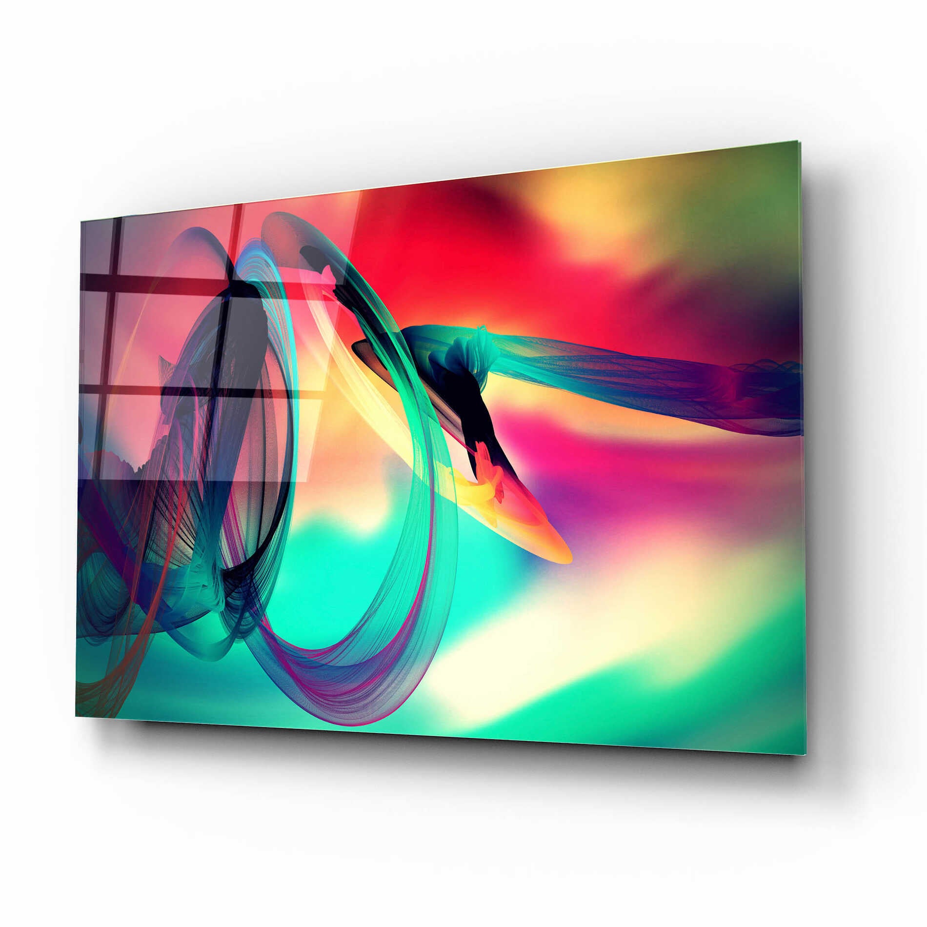 Epic Art 'Color In The Lines 27' by Irena Orlov, Acrylic Glass Wall Art,16x12