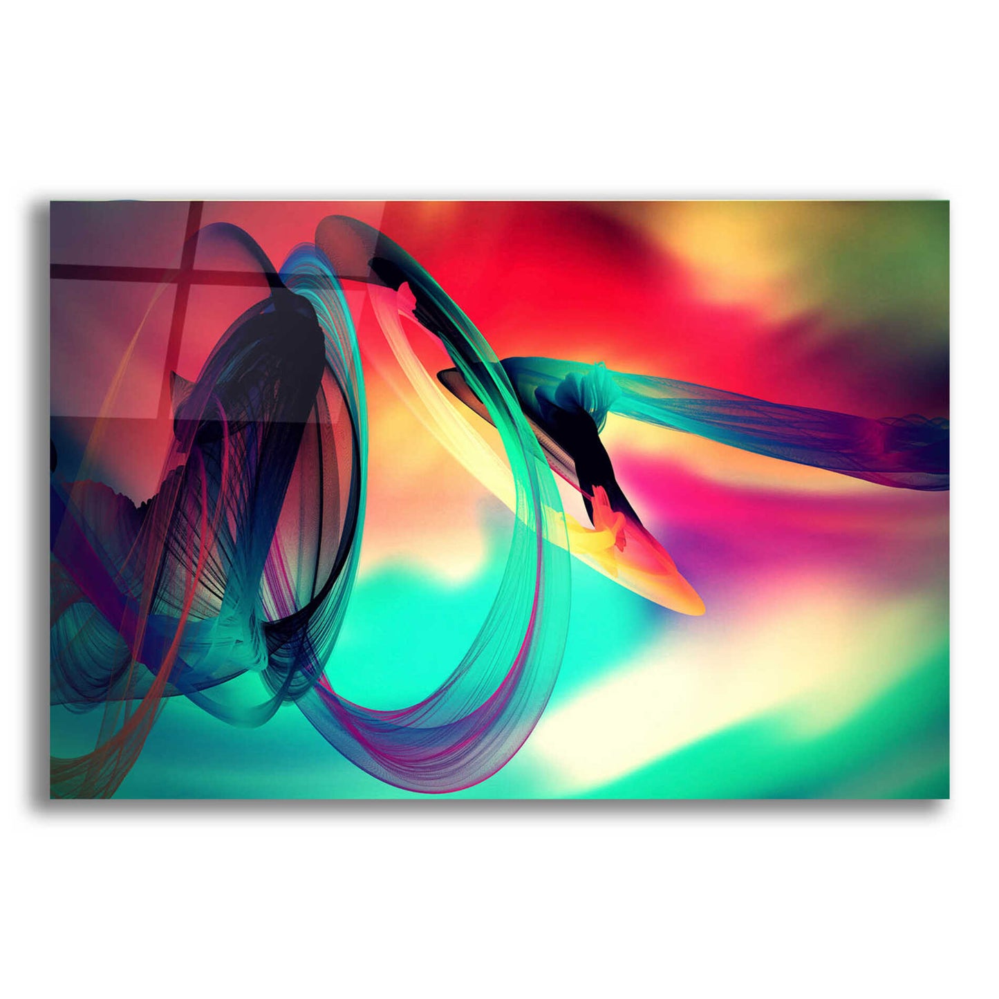 Epic Art 'Color In The Lines 27' by Irena Orlov, Acrylic Glass Wall Art,24x16