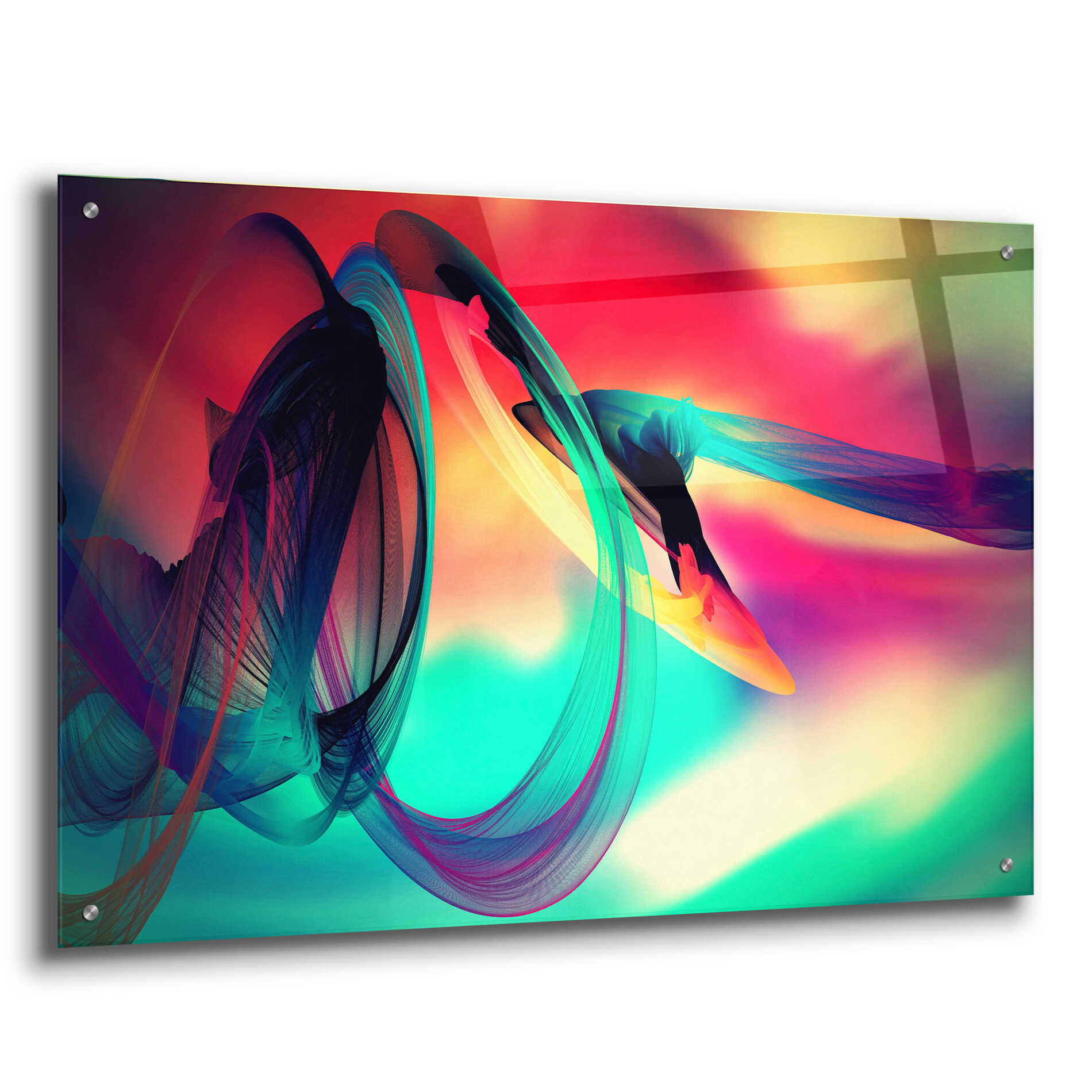 Epic Art 'Color In The Lines 27' by Irena Orlov, Acrylic Glass Wall Art,36x24