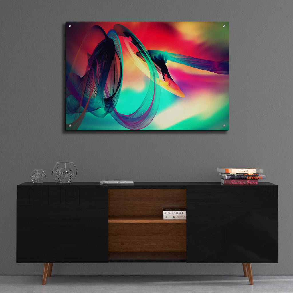 Epic Art 'Color In The Lines 27' by Irena Orlov, Acrylic Glass Wall Art,36x24