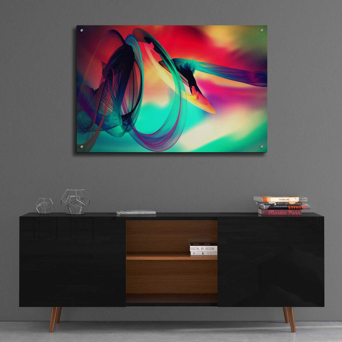 Epic Art 'Color In The Lines 27' by Irena Orlov, Acrylic Glass Wall Art,36x24