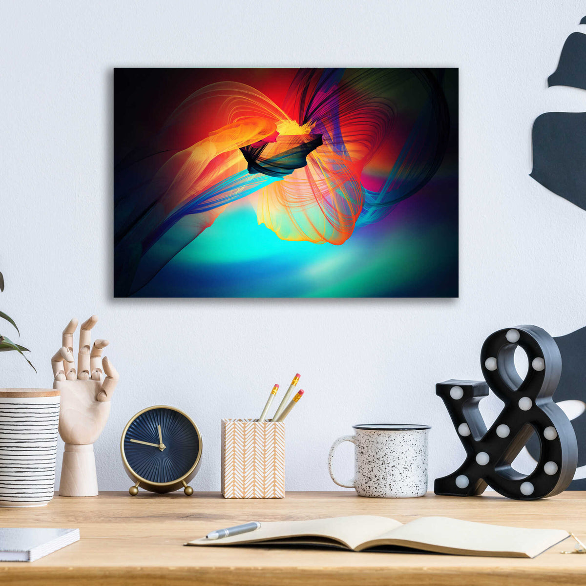 Epic Art 'Color In The Lines 28' by Irena Orlov, Acrylic Glass Wall Art,16x12