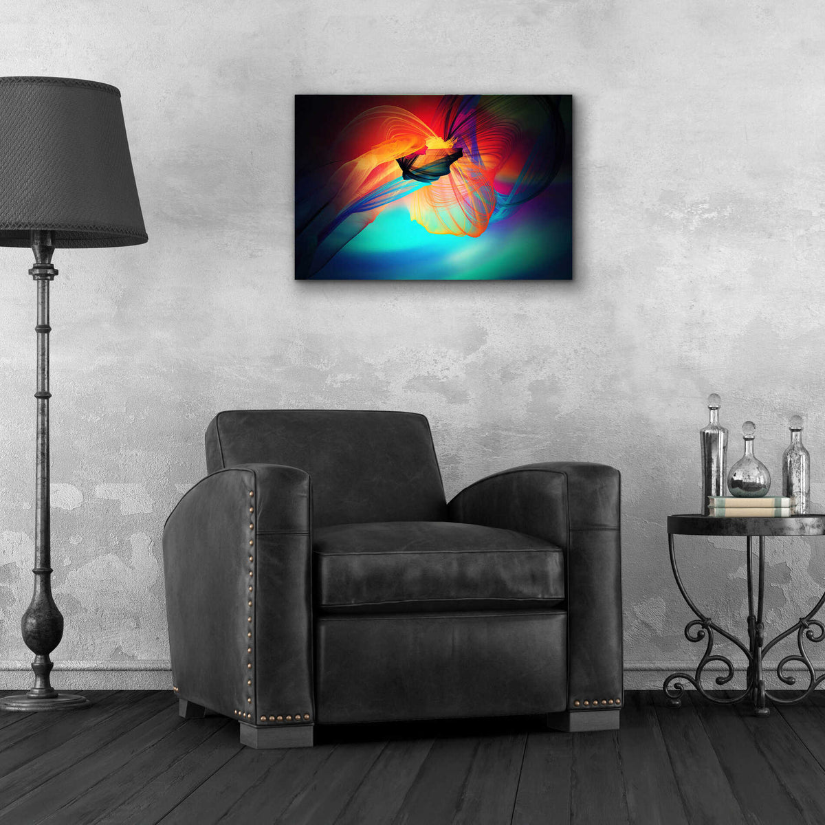 Epic Art 'Color In The Lines 28' by Irena Orlov, Acrylic Glass Wall Art,24x16